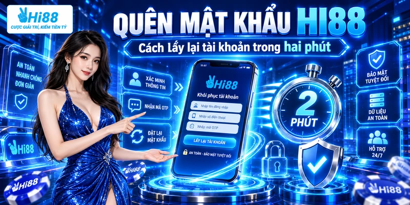 Quên mật khẩu Hi88 và cách lấy lại tài khoản trong hai phút